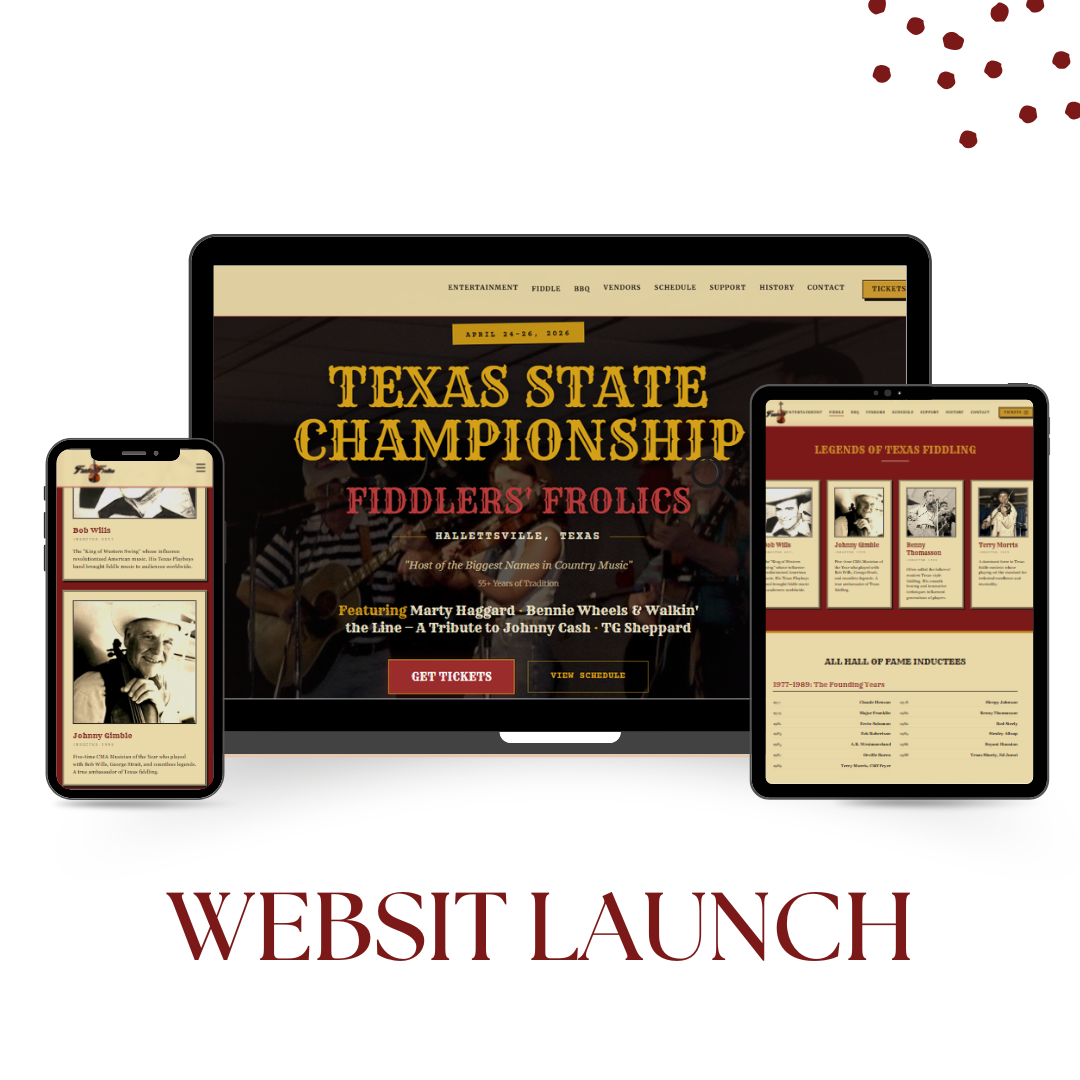 Texas State Championship Fiddlers Frolics website