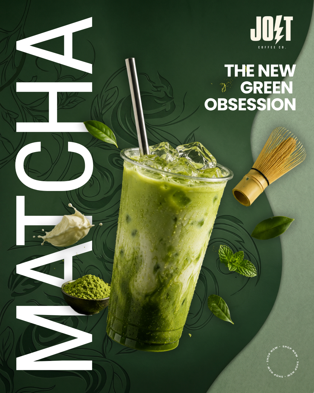Jolt Coffee Matcha campaign